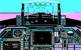 In game image of Falcon on the Microsoft DOS.