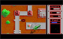 In game image of Fire Power on the Microsoft DOS.