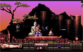 In game image of First Samurai on the Microsoft DOS.
