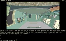 In game image of Fish on the Microsoft DOS.