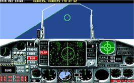 In game image of Flight of the Intruder on the Microsoft DOS.