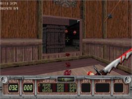 In game image of Shadow Warrior on the Microsoft DOS.