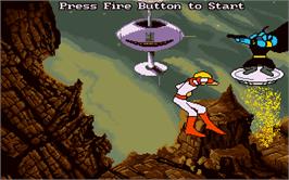 In game image of Space Ace on the Microsoft DOS.