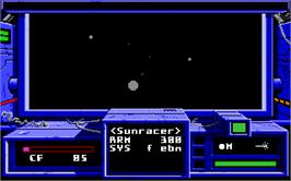 In game image of Space Rogue on the Microsoft DOS.