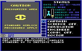 In game image of Starflight on the Microsoft DOS.