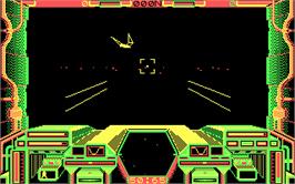 In game image of Starglider on the Microsoft DOS.