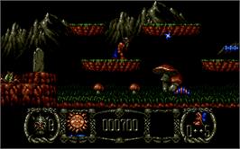In game image of Stormlord on the Microsoft DOS.