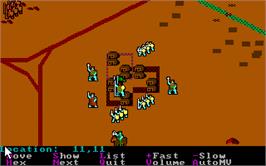 In game image of Sword of Aragon on the Microsoft DOS.