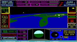 In game image of UFO on the Microsoft DOS.