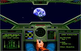 In game image of Wing Commander on the Microsoft DOS.