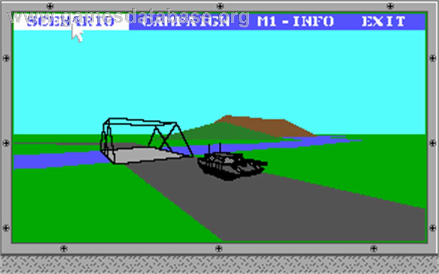 Abrams Battle Tank - Microsoft DOS - Artwork - In Game
