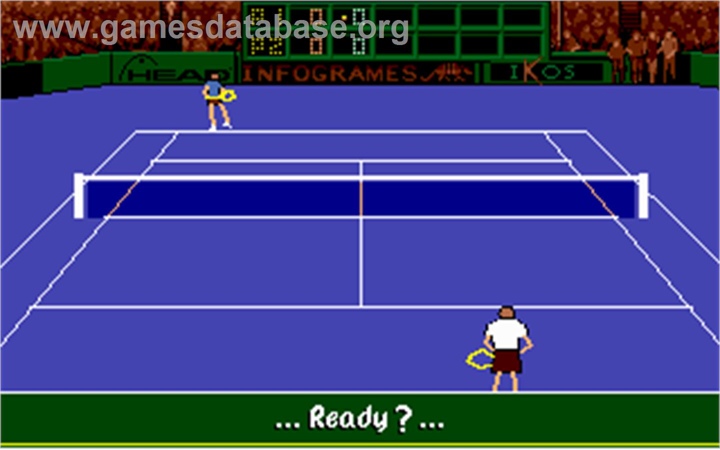 Advantage Tennis - Microsoft DOS - Artwork - In Game