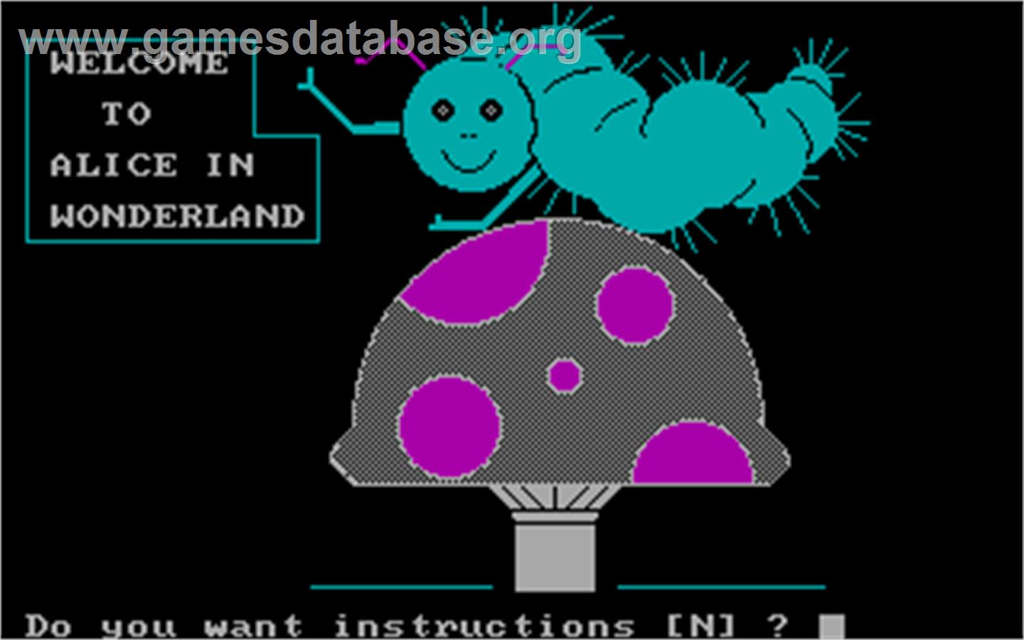 Alice in Wonderland - Microsoft DOS - Artwork - In Game