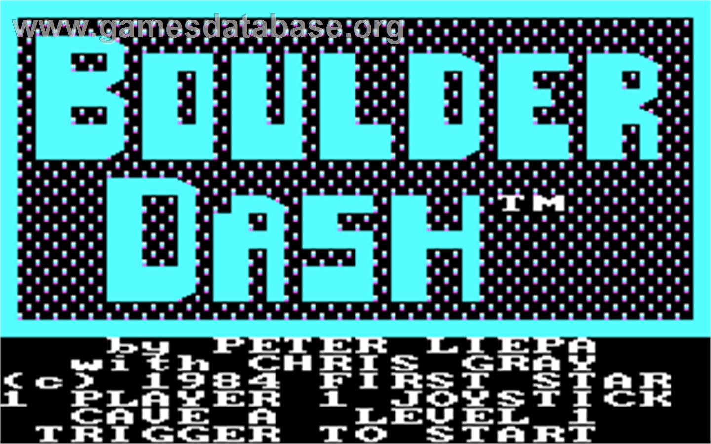 Boulder Dash - Microsoft DOS - Artwork - In Game