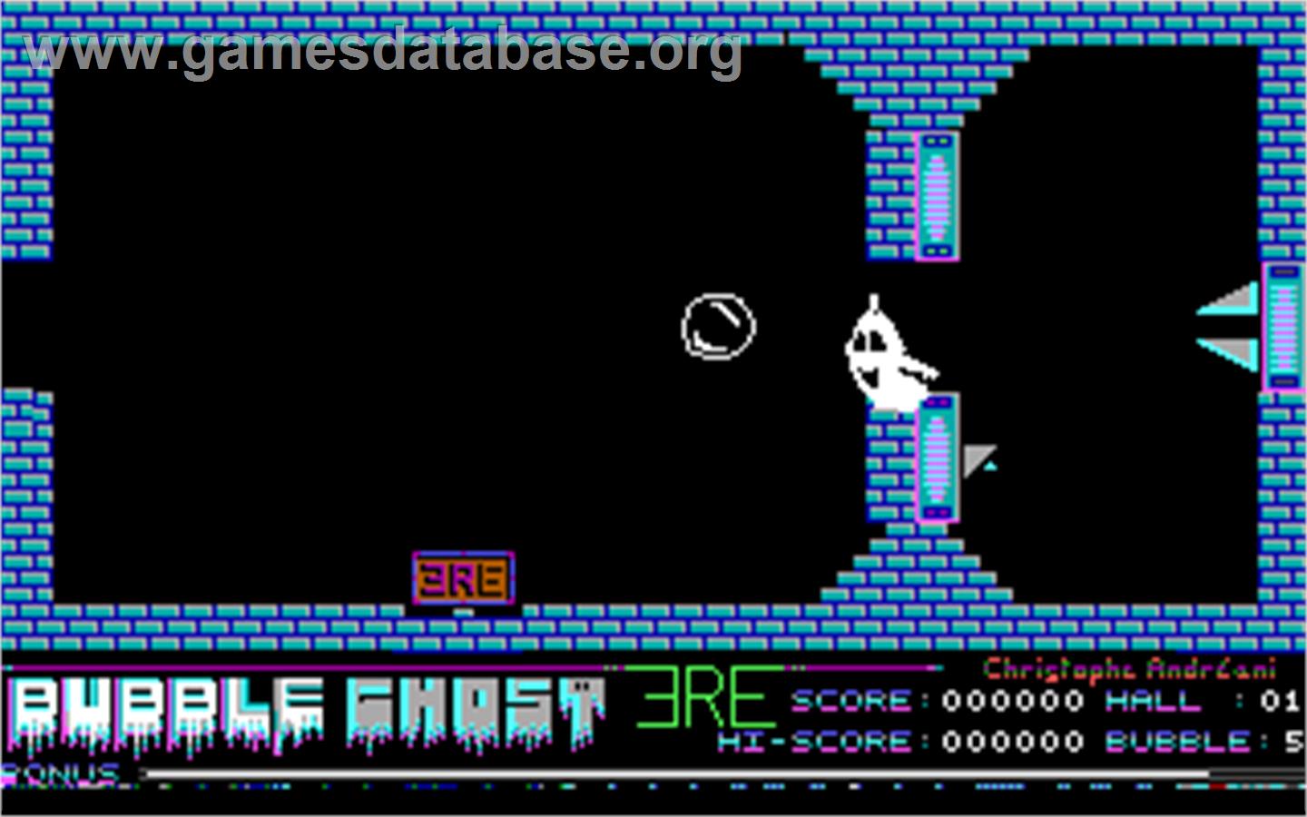 Bubble Ghost - Microsoft DOS - Artwork - In Game
