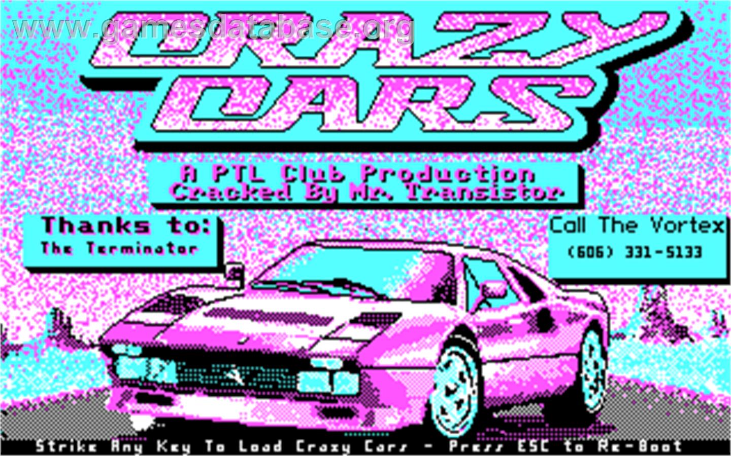 Crazy Cars - Microsoft DOS - Artwork - In Game
