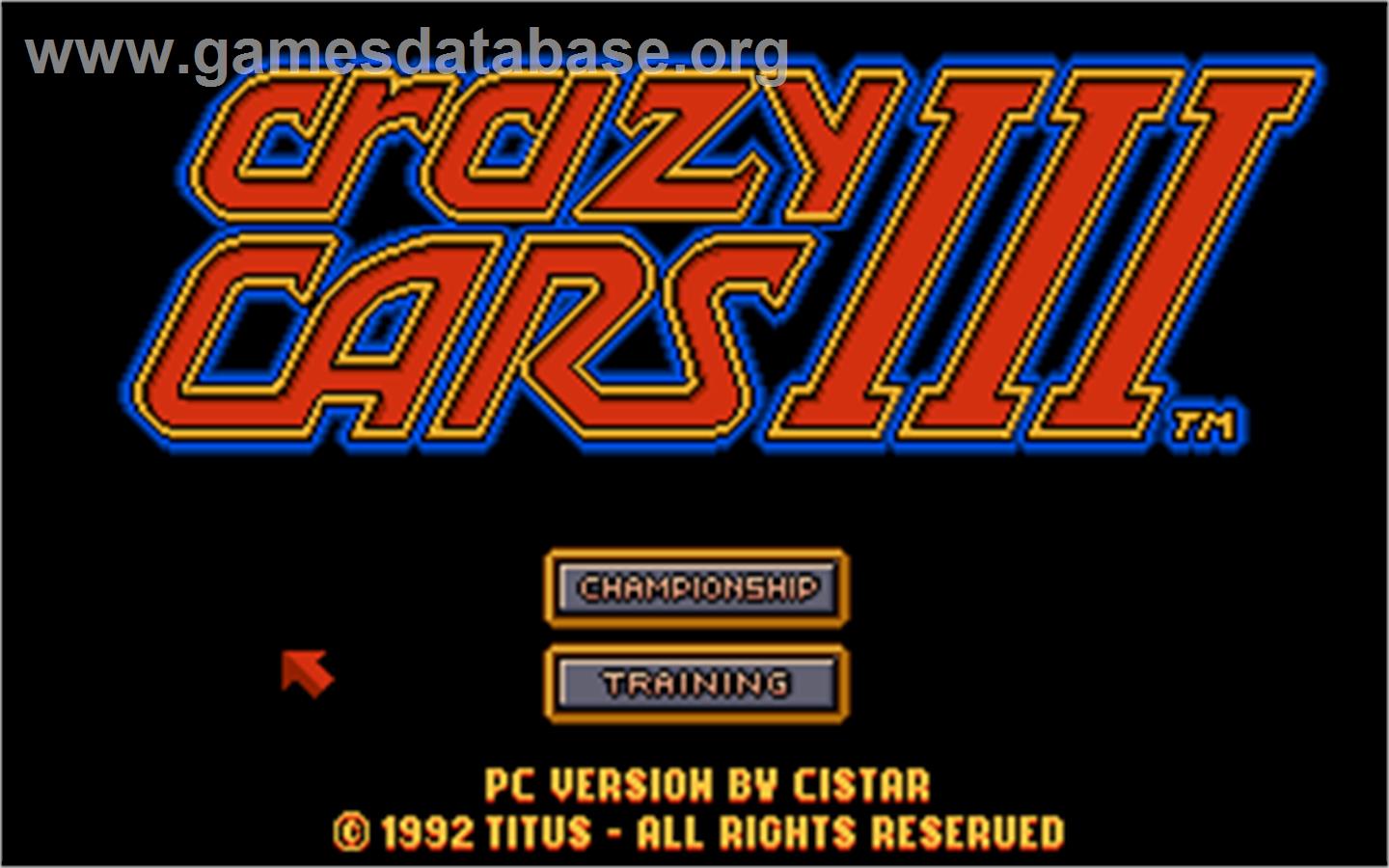 Crazy Cars 3 - Microsoft DOS - Artwork - In Game