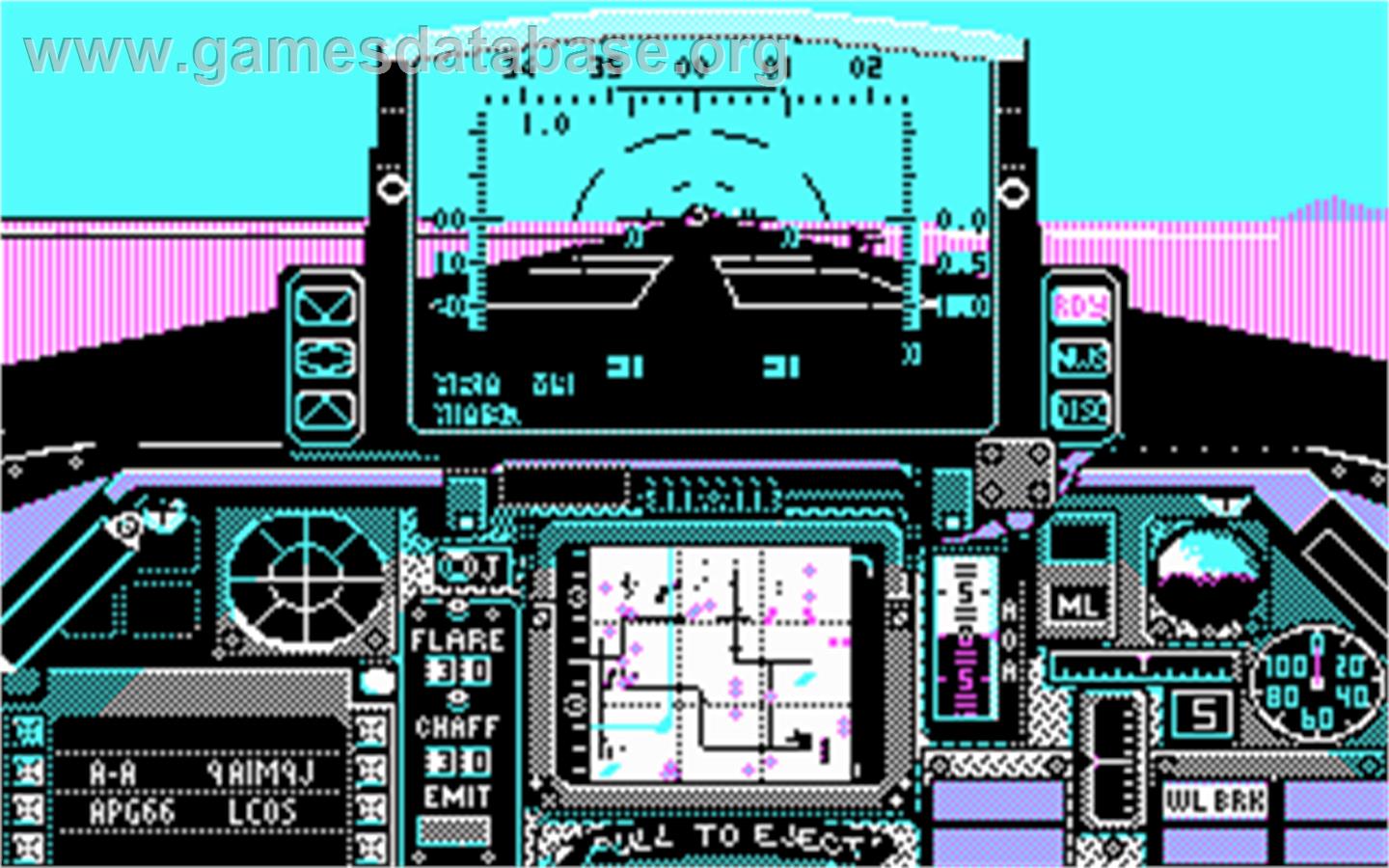 F-16 Combat Pilot - Microsoft DOS - Artwork - In Game