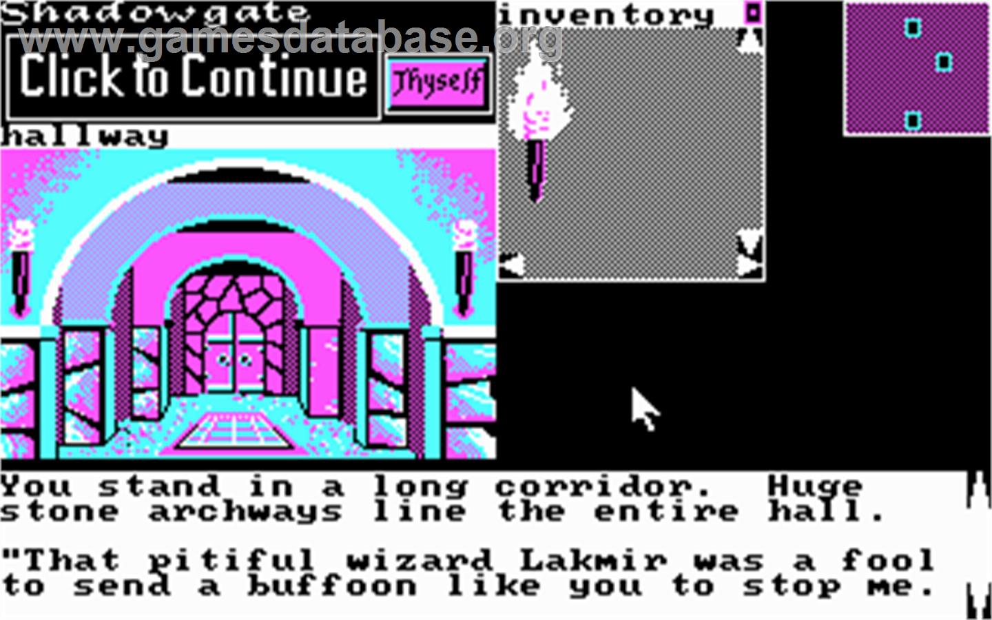 Shadowgate - Microsoft DOS - Artwork - In Game