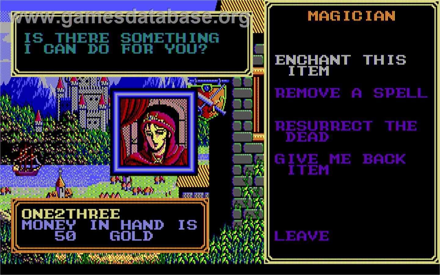 Sorcerian - Microsoft DOS - Artwork - In Game