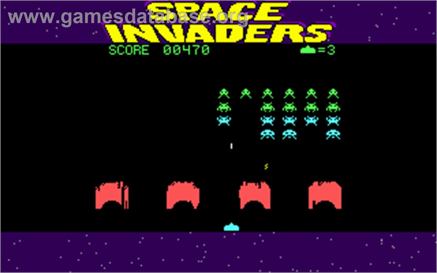 Space Invaders - Microsoft DOS - Artwork - In Game