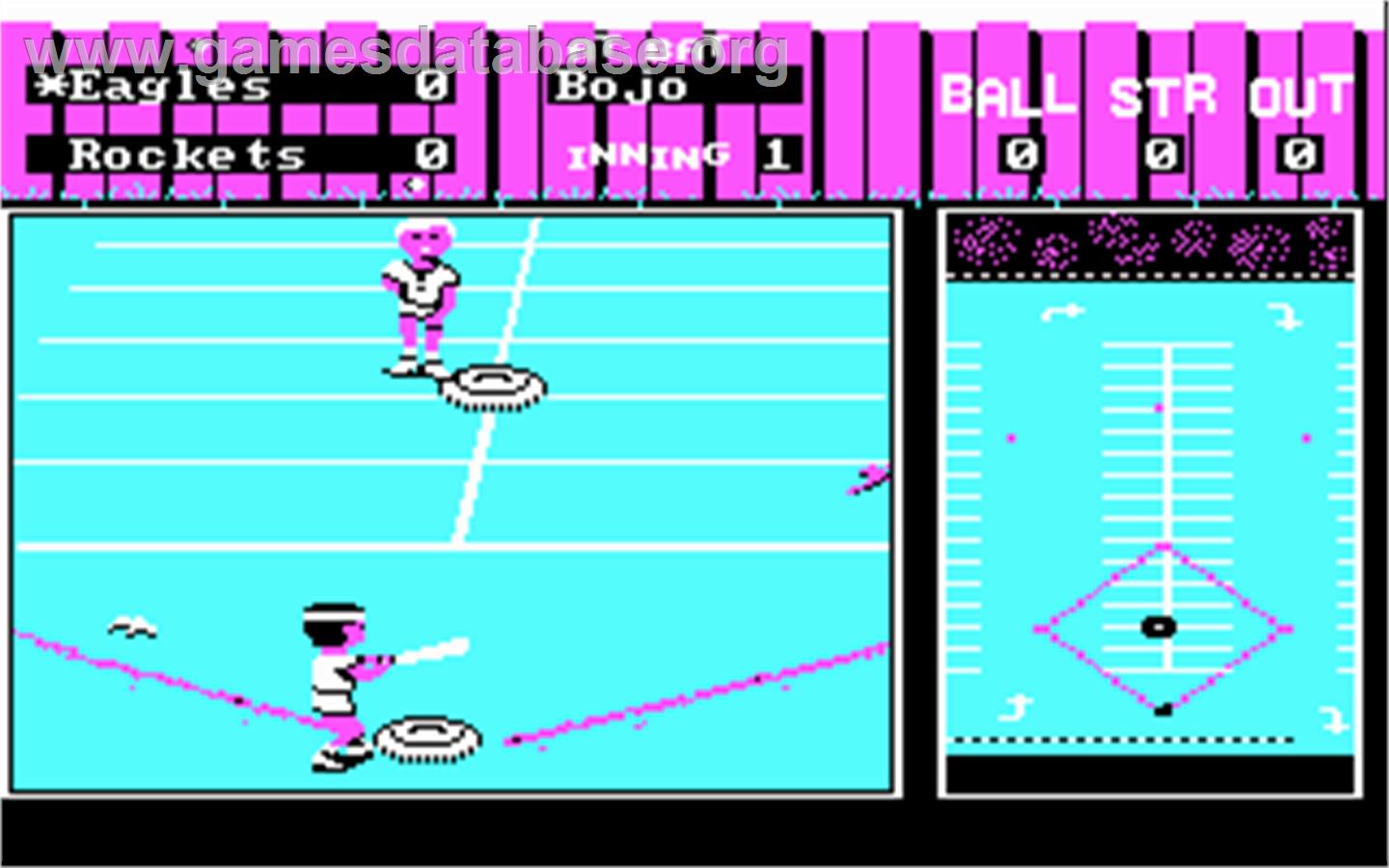 Street Sports Baseball - Microsoft DOS - Artwork - In Game