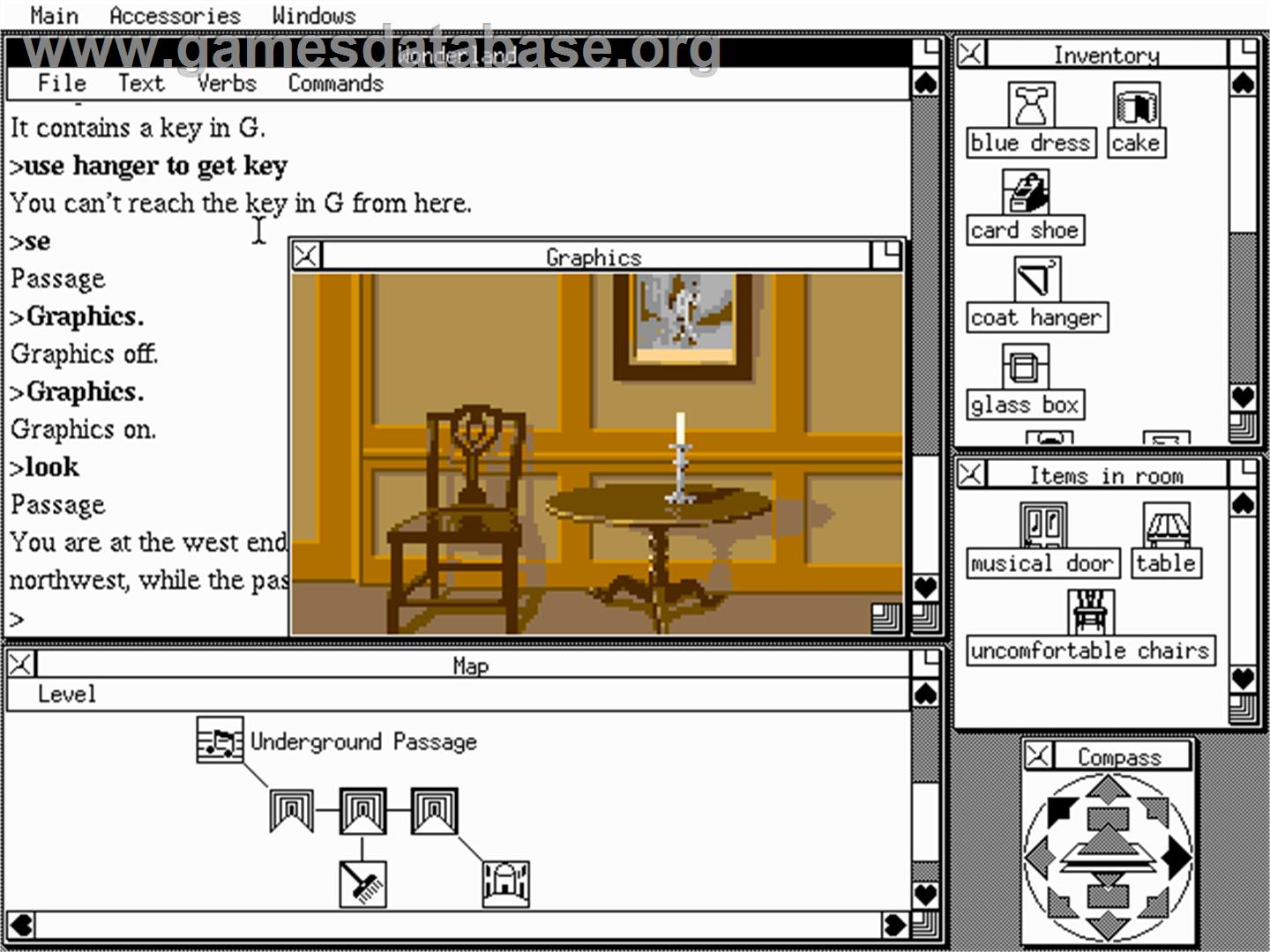 Wonderland - Microsoft DOS - Artwork - In Game