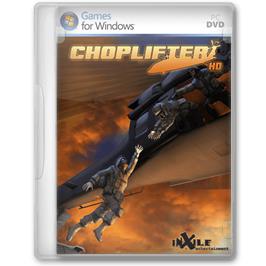 Box cover for Choplifter HD on the Microsoft Windows.