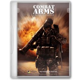 Box cover for Combat Arms on the Microsoft Windows.