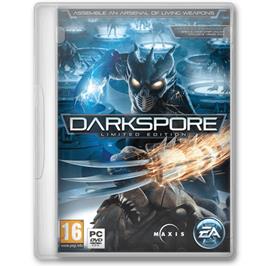 Box cover for Darkspore on the Microsoft Windows.