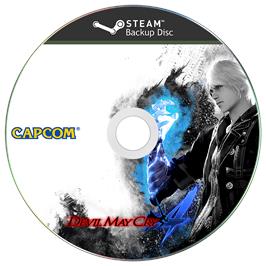 Box cover for Devil May Cry 4 on the Microsoft Windows.