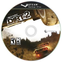 Box cover for DiRT 2 on the Microsoft Windows.