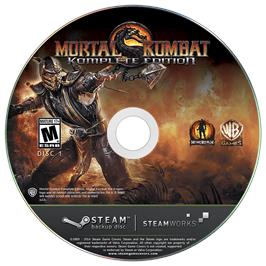 Box cover for Mortal Kombat Komplete Edition on the Microsoft Windows.