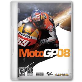 Box cover for MotoGP 08 on the Microsoft Windows.