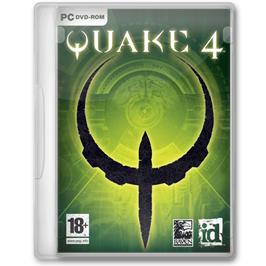Box cover for Quake 4 on the Microsoft Windows.