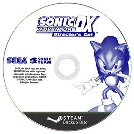 Box cover for Sonic Adventure DX on the Microsoft Windows.