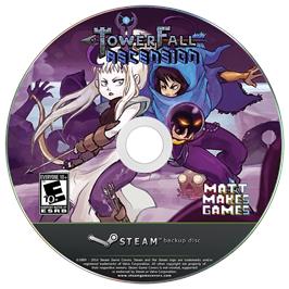 Box cover for TowerFall Ascension on the Microsoft Windows.