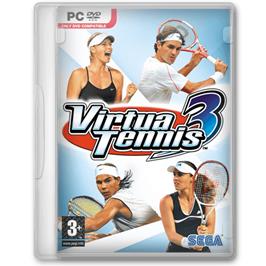 Box cover for Virtua Tennis 3 on the Microsoft Windows.