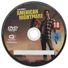 Artwork on the Disc for Alan Wake's American Nightmare on the Microsoft Windows.