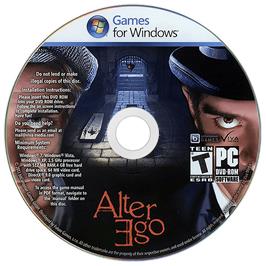 Artwork on the Disc for Alter Ego on the Microsoft Windows.