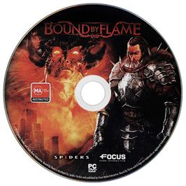 Artwork on the Disc for Bound By Flame on the Microsoft Windows.