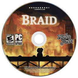Artwork on the Disc for Braid on the Microsoft Windows.