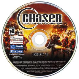 Artwork on the Disc for Chaser on the Microsoft Windows.