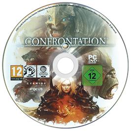 Artwork on the Disc for Confrontation on the Microsoft Windows.