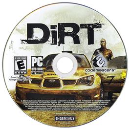 Artwork on the Disc for DiRT on the Microsoft Windows.
