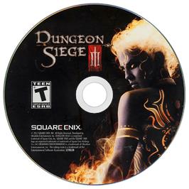 Artwork on the Disc for Dungeon Siege III on the Microsoft Windows.