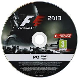 Artwork on the Disc for F1 2013 on the Microsoft Windows.