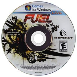 Artwork on the Disc for FUEL on the Microsoft Windows.