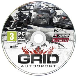 Artwork on the Disc for GRID Autosport on the Microsoft Windows.