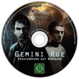 Artwork on the Disc for Gemini Rue on the Microsoft Windows.